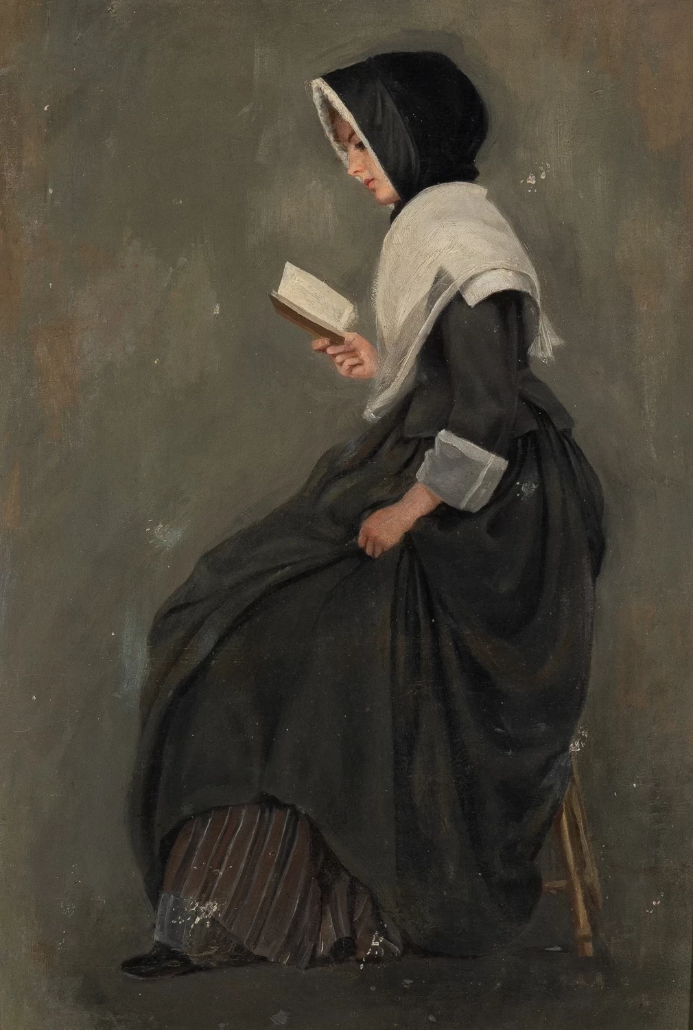 Ritratto di una donna che legge - attribuito